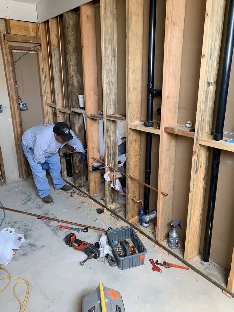 Commercial rough-in plumbing for Trenchless Sewer Repair in Warren